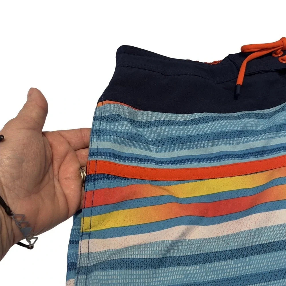 Speedo Men's Active Flex Swim E-Board Shorts Size Large Multicolored 10